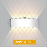 HULIANFU Led Wall Lamp Aluminum Outdoor IP65 Waterproof Up Down Wall Light For Home Stair Bedroom Bedside Bathroom Corridor Lighting
