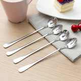 HULIANFU Tea Coffee Soup Spoon For Eating Mixing Stirring Long Handle Teaspoon Ice Cream Honey Spoon Cocktail Spoons Kitchen Cutlery