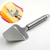 HULIANFU Silver Stainless Steel Cheese Peeler Cheese Slicer Cutter Butter Slice Cutting Knife Kitchen Cooking Cheese Tools