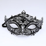 HULIANFU Male Female Phantom Gold Skull Venetian Metal Costume Masquerade Party Mask Laser Cut Halloween Prom Cosplay Wedding Ball Masks