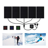 HULIANFU USB Charged Electric Heating Sheet Heating Pad With 3 Gear Adjustable Temperature For Vest Jacket Outdoor Accessories