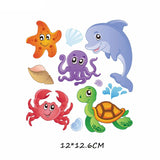 HULIANFU Iron on Cute Animal Patches Set for Clothing DIY T-shirt Applique Vinyl Unicorn Heat Transfer Clothes Stickers Thermal Press T