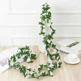 HULIANFU 2023 250CM Rose Artificial Flowers Christmas Garland For Wedding Home Room Decoration Spring Autumn Garden Arch DIY Fake Plant Vine