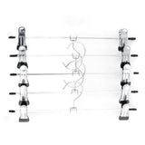 HULIANFU New 10x Stainless Steel Clip Clothes Stand Hanger Pants Skirt Clothes Grip