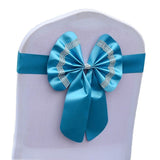 HULIANFU Royal Chair Sashes Set Flower Free Fasten Bowknot Celebration Adjustable Birthday Bow Cover Wedding-celebration Multi-color