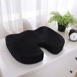 HULIANFU Orthopedic Booster Seat Cushion Memory Foam Chair Massage Pad Office Back-rest Pad Driver Pilot Headrest