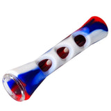 HULIANFU TOPPUFF Glass Smoking Pipe 20MM Camouflage Horn Shape Silicone Tobacco Pipe One Hitter Dugout Pipes Smoke Accessories