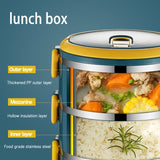 HULIANFU TUUTH Multi-layer Lunch Box for Office Worker Big Capacity Food Grade Stainless Steel Bento Box Food Container School Picnic