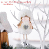 HULIANFU New Year  Gifts Cute Angel Ski Dolls Navidad Hanging Pendant Christmas Home Decor Xmas Tree Ornaments Noel Natal Decoration