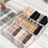 HULIANFU Stacking Pants Drawer Divider Organizer Jeans Compartment Storage Box Can Washed Home Closet Clothes Drawer Mesh Separation Box