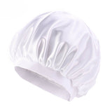HULIANFU Unisex Adults Satin Nightcap Wide-brimmed Single Color Men Women Sleeping Cap for Spring Autumn Winter