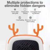 HULIANFU Portable Mini Heaters for Home Cute Electric Heaters Hot Fan Heater Plug in Winter Warmer Overheat Protection Small Warmer Mute