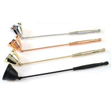 HULIANFU Vintage Metal Bell Shape Candle Snuffer Long Handle Banquet Extinguisher Candle Extinguisher Candle Wedding Home Accessories