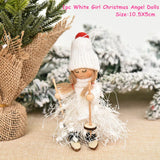 HULIANFU New Year  Gifts Cute Angel Ski Dolls Navidad Hanging Pendant Christmas Home Decor Xmas Tree Ornaments Noel Natal Decoration