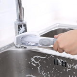 HULIANFU Long-handled hydraulic pot-washing brush automatic liquid-filling sponge dish-washing brush cleaning brush hydraulic pot-washing