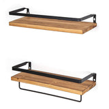 HULIANFU Wall Shelf Wood Floating Rack Wall Decoration Multifunction Storage Holder Shelf Rack Decorative For Kitchen/ Bedroom Frame
