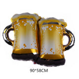 HULIANFU Wine Bottle Glass Balloon Aluminum Foil Balloons Birthday Celebration Decoration Wedding Anniversary Party Decorations Globos