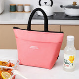 HULIANFU Lunch Bag Lunch Box Thermal Insulated Canvas Tote Pouch Kids School Bento Portable Dinner Container Picnic Food Storage Bags