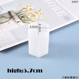 HULIANFU Rhombus Columnar Candle Mould Silicone Mold DIY Scented Candle Soap Craft Gift Making Resin Casting Wax Homemade Decoration