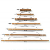 HULIANFU Magnetic Poster Hanger Frame Teak Wooden Hanger Frame Natural Painting Photo Frame Canvas Wall Art Craft Frame Art Hanger Frame