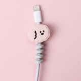 HULIANFU Kawaii Cartoon Animal Cord Winder Winding Line Data Cable Wire Storage Organizer Line Fixer Holder Headset Cord Protector 1PC