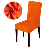 HULIANFU Solid color stretch Chair Cover Spandex Fabric seat Chair Covers restaurant Hotel Party Banquet Slipcovers home decoration event