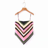 New Women vintage paisley print spaghetti strap sexy chic camis tank ladies summer backless bowknot sling tops LS3866