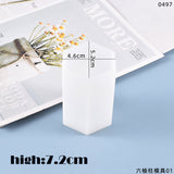 HULIANFU Rhombus Columnar Candle Mould Silicone Mold DIY Scented Candle Soap Craft Gift Making Resin Casting Wax Homemade Decoration