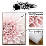 HULIANFU Pink Flower Dahlia Peony Coral Corridor Quotes Wall Art Canvas Painting Nordic Posters And Prints Wall Pictures For Living Room