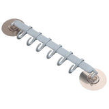 HULIANFU Organizer Hook Plastic Bathroom Sucker Vacuum Frame Towel Double Adjustable Wall Tool Shelves Flexible Cupboard Holder Hanger