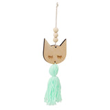 HULIANFU Nordic Style Wall Hanging Ornament For Photography Props Cute Star Shape Wooden Beads Tassel Pendant Baby Room Decoration