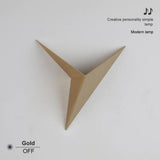HULIANFU Modern minimalist triangle shape LED Wall Lamps  Nordic style Indoor Wall Lamps Living Room Lights 3W AC85-265V Simple Lighting