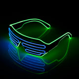 HULIANFU LED Glasses Glowing Halloween Luminous Neon Christmas Party Bril Flashing Light new