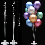 HULIANFU Table Balloon Arch Set Ballon Column Stand for Wedding Birthday Party Decorations Kids Balloons Accessories Christmas Decor ball