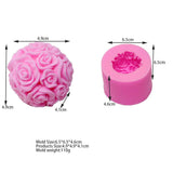 HULIANFU Scented Candle Mold DIY Wool shape Candle Silicone Casting Mold Handmade Candle Soap Making Wax Mold Handcraft Home Decoration