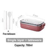 HULIANFU Japanese style Multi-layer lunch box food container storage Portable Leak-Proof bento box for kids with Soup Cup Breakfast Boxes