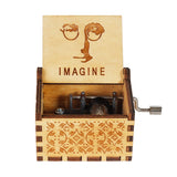 HULIANFU  Wooden Hand Crank Music Box Magic School Game Jurassic Park Godfather Children  Holiday Gift Christmas New Year Gift