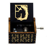 HULIANFU  Wooden Hand Crank Music Box Magic School Game Jurassic Park Godfather Children  Holiday Gift Christmas New Year Gift