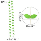 HULIANFU 2023 Green Eucalyptus Leaves Garland Wisteria Artificial Flowers Rattan Fake Plant Silk Leaf Vines For Wedding Birthday Party Decor