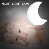 HULIANFU Sensor Control Mini Star Moon LED Light EU/US Plug Night Lamp for Bedside Lamp Baby Bedroom Children  Room Sleeping Decoration