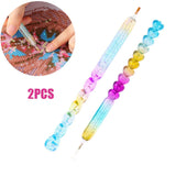HULIANFU Multipurpose Point Drilling Tool Point Drill Pen With Wheel Easy Diamond Painting Cross Stitch Fast Finish Painting Aceessries