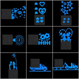 HULIANFU Light Switch Sticker Luminous Wall Stickers Cartoon Glow in the Dark Sticker Decal for Kids Room Decoration Home Decor Cat Fairy