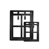 HULIANFU Pet Accessories Two Size Black Dog Gate Quiet Out and In Puppy Cats Door Easy To Install Light Weight Suitable for Large Pets