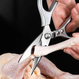 HULIANFU Multifunctional Kitchen Tools Kitchen Scissors Stainless Steal Meat Vegetable Cutting Scissors Chicken Bone Scissor Can Opener