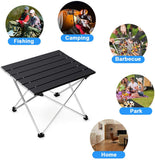 HULIANFU Ultralight Portable Folding Camping Table Foldable Outdoor Dinner Desk High Strength Aluminum Alloy For Garden Party Picnic BBQ