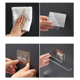 HULIANFU Toilet Paper Towel Holder Stainless Steel Self Adhesive on Smooth Surfaces