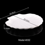 HULIANFU Melamine Dinnerware Imitation Porcelain Plate Shell Dish Hot Pot Restaurant Seasoning Dish A5 Melamine Tableware Dinner Plate