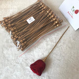 HULIANFU Plastic Flower Stem Arrangement Artificial Hlower Flower Head Accessory Branches Florist Crafts For Wedding Decor  Flower Pole
