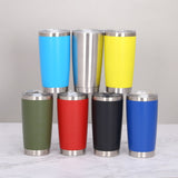 HULIANFU Thermal Mug Beer Cup Tumbler Stainless Steel Double Wall Vacuum Insulated Coffee Tea Mug Wide Mouth Water Bottle Drinkware