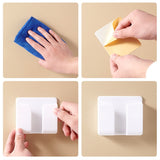 HULIANFU Punch Free Wall Mounted Organizer Storage Box Remote Control Mounted Mobile Phone Plug Wall Holder Charging Multifunction hook